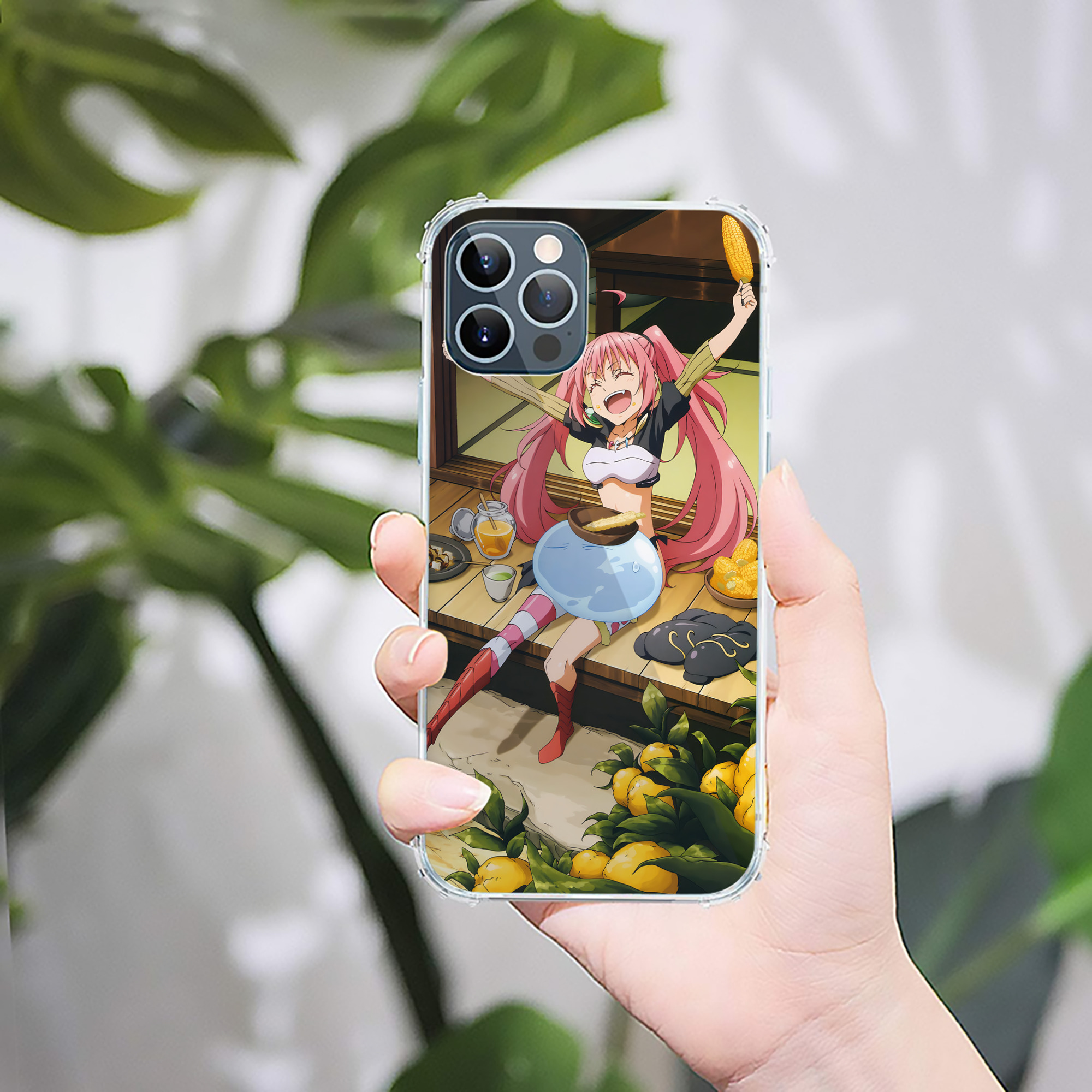 （画像用） 転スラ Regarding Reincarnated to Slime 【iPhone 12シリーズ対応】透明スマホケース（クリアソフトケース）